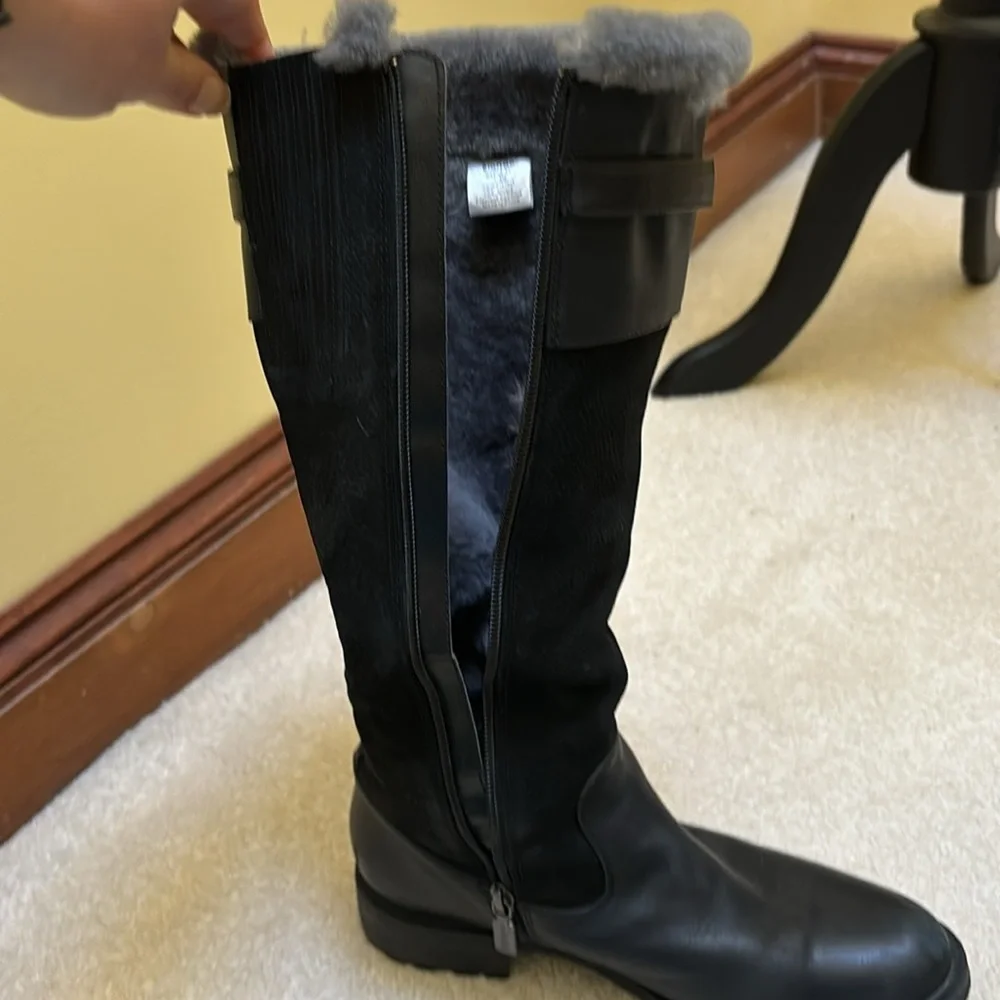 New! Blondo Via Shearling-Lined Waterproof Leather Boots size 7.5